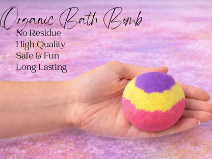 EvolutionUSA 1pc Epic Superhero Bath Bombs for Kids - Red