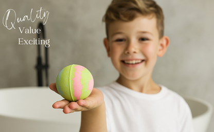 EvolutionUSA 1pc Epic Superhero Bath Bombs for Kids – Super Hero Bath Bomb with Toy Inside, Lush Children Bathbomb Easter, Organic Bathbomb with Surprise Inside, Fun Superhero Bath Fizzer Valentines