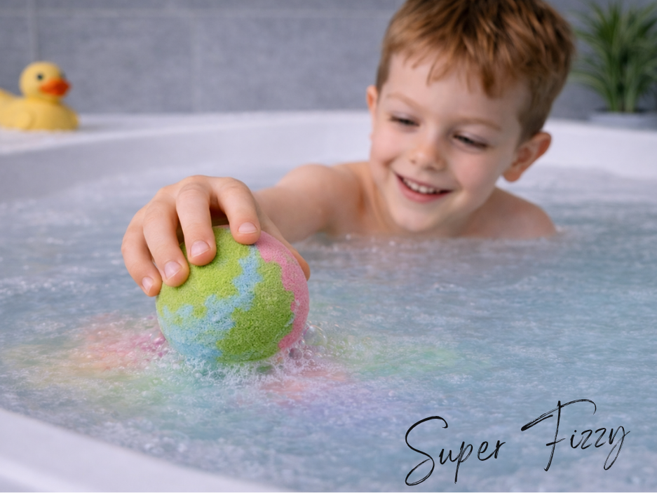 EvolutionUSA 1pc Epic Superhero Bath Bombs for Kids – Super Hero Bath Bomb with Toy Inside, Lush Children Bathbomb Easter, Organic Bathbomb with Surprise Inside, Fun Superhero Bath Fizzer Valentines