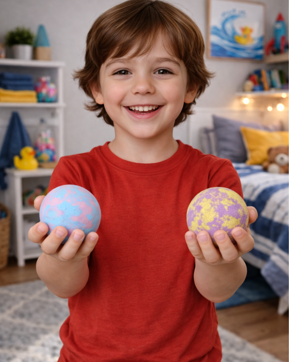 EvolutionUSA 6pc Epic Superhero Bath Bombs for Kids – Childrens Super Hero Bath Bombs with Toy, Organic Bathbomb with Surprise, Fizzy Superhero Bath Balls, Lush Bathbombs Easter, Valentines, Birthday