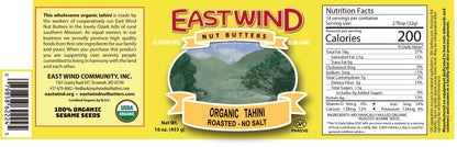 80% OFF - CASE of Organic Tahini - Best By: September 2025