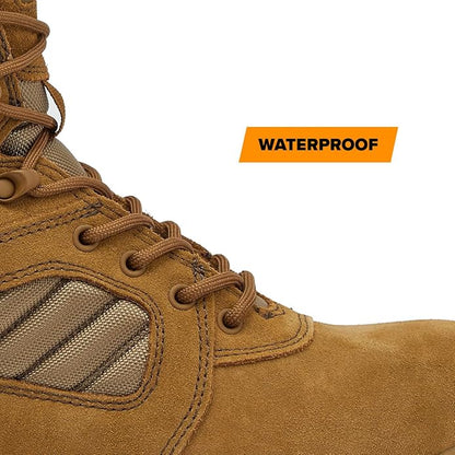 MAG SHIELD Suede Leather 8" Work Boot SZ WP