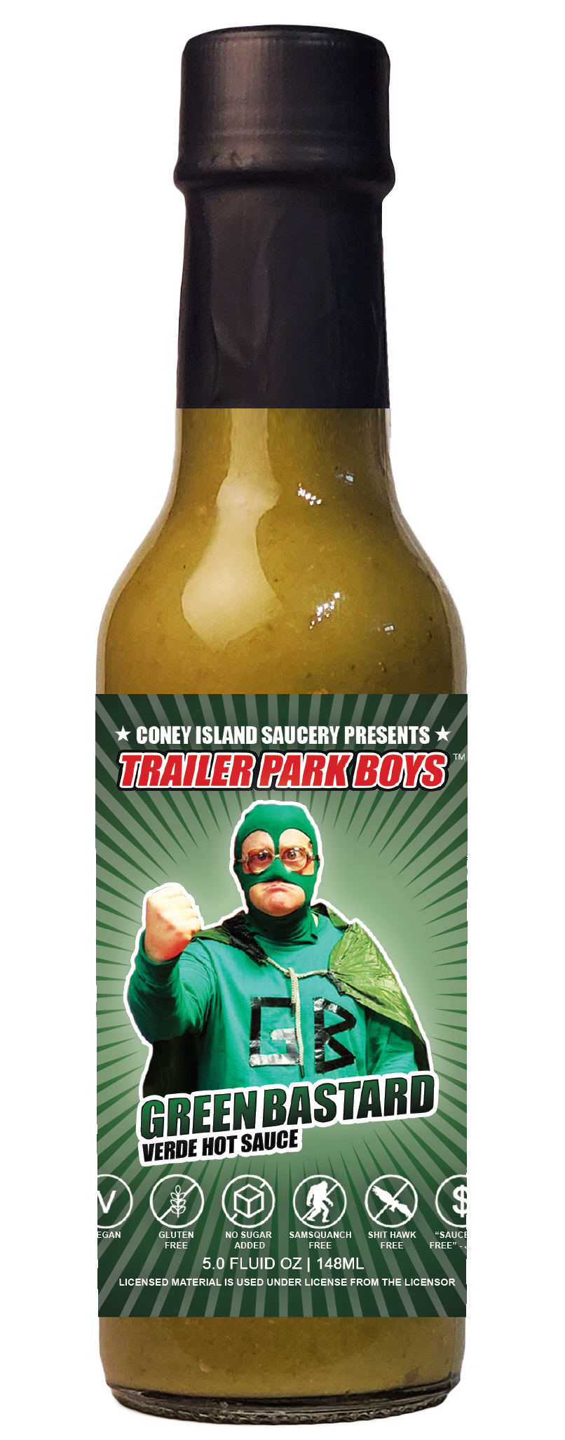 Trailer Park Boys Green Bastard Hot Sauce – Jalapeño Verde 5oz