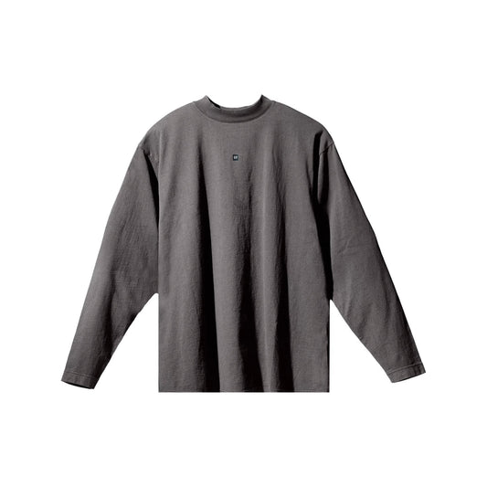 Yeezy Gap Engineered by Balenciaga Logo Long-Sleeve Tee  - Dark Grey