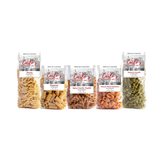 Carlo’s Homemade of NY - Bronze Cut Slow Dried Pasta - 4 Pack Combo