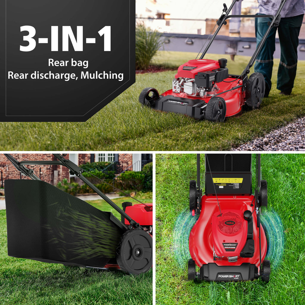 21" 144cc Gas Push 3-in-1 Lawn Mower  DB8621P