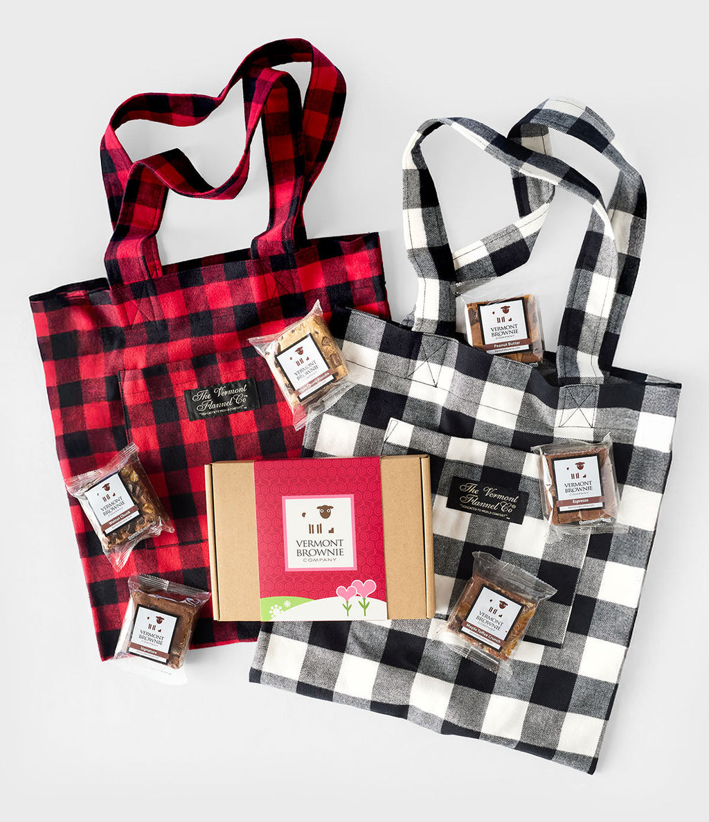 Vermont Flannel & Brownie Gift Bag - Red Buffalo