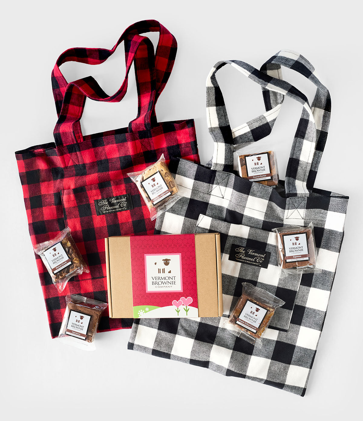 Vermont Flannel & Brownie Gift Bag - Red Buffalo