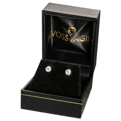 1.50 CTW Lab Grown Diamond Round Stud Earrings in 14K Solid Gold – G/VS Certified
