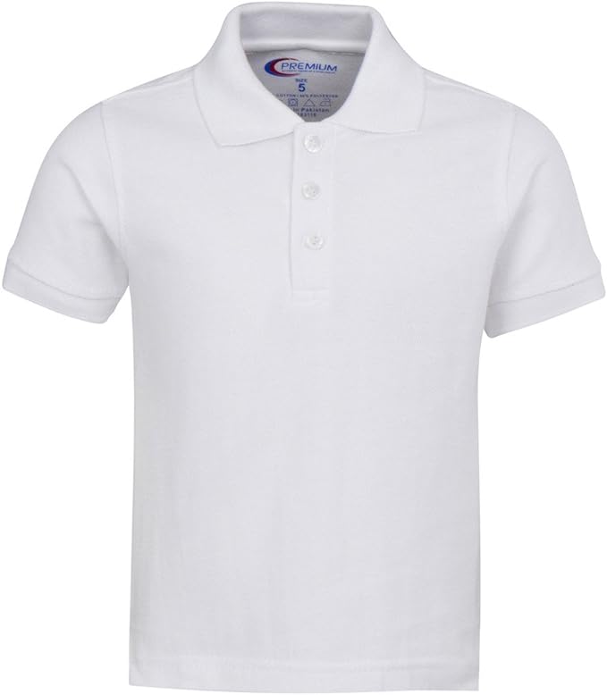 Toddlers Short Sleeve Pique Polo Shirt