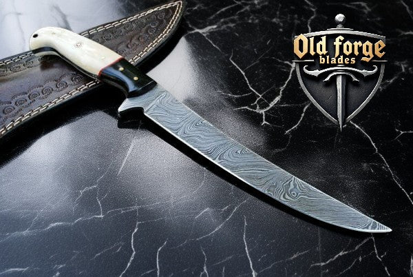 Custom 13” Damascus Fillet Knife Full Tang