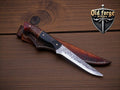 Black Resin 13” Damascus Fillet Knife – Handmade