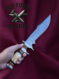 Custom Damascus Knives Bowie – 14” Sub-Hilt Knife