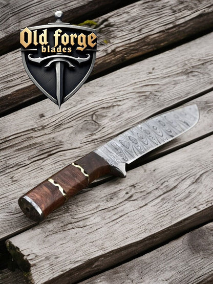 Premium Damascus Bowie Knife – Hunting Knives Made in USA