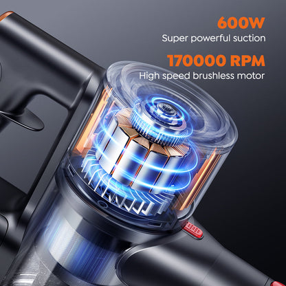 Buture X9 Cordless Vacuum | 600W 50KPA | 60min Runtime