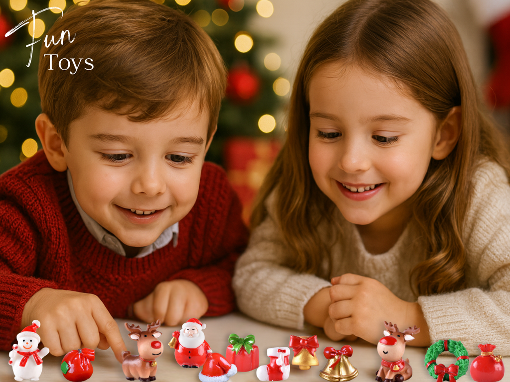 EvolutionUSA - 12 Christmas Bath Bombs for Kids, Holiday Bath Bombs with Surprise Inside, Perfect Christmas Stocking Stuffers or Festive Holiday Bathombs Set, Natural & Hypoallergenic Bath Ball Set