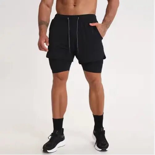 Men's Quick Dry 2-in-1 Gym Shorts with Liner