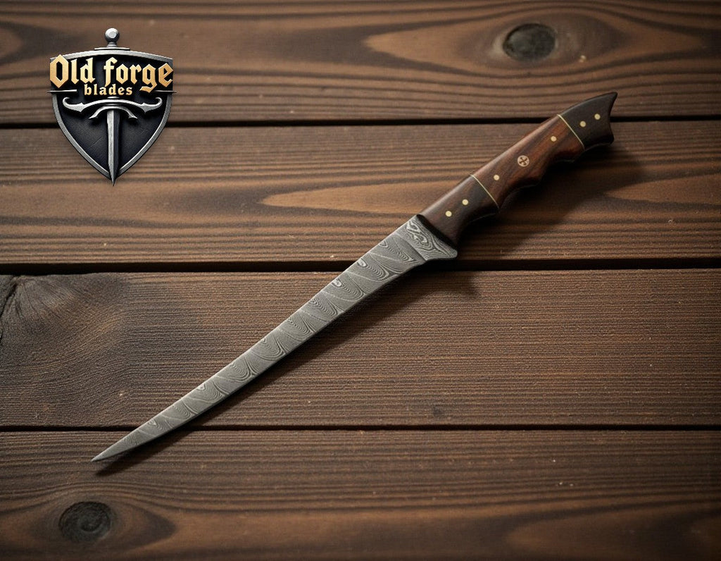 Elite Damascus Fish Fillet Knife – Precision Handmade