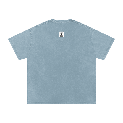 Maneater - Snow Washed Oversized Cotton T-Shirt