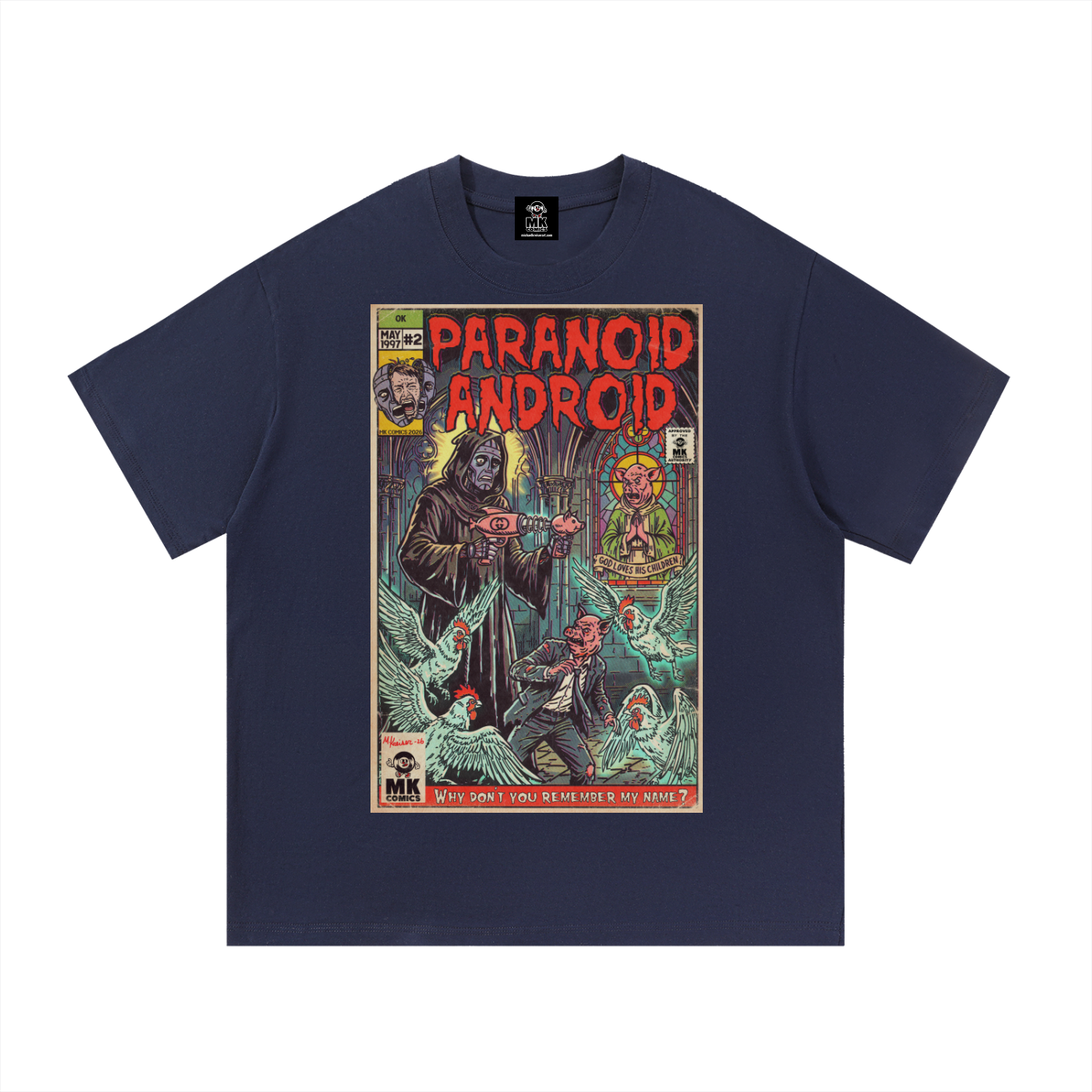 Paranoid Android - SIZE UP 1 SIZE - Essential Cotton T-Shirt