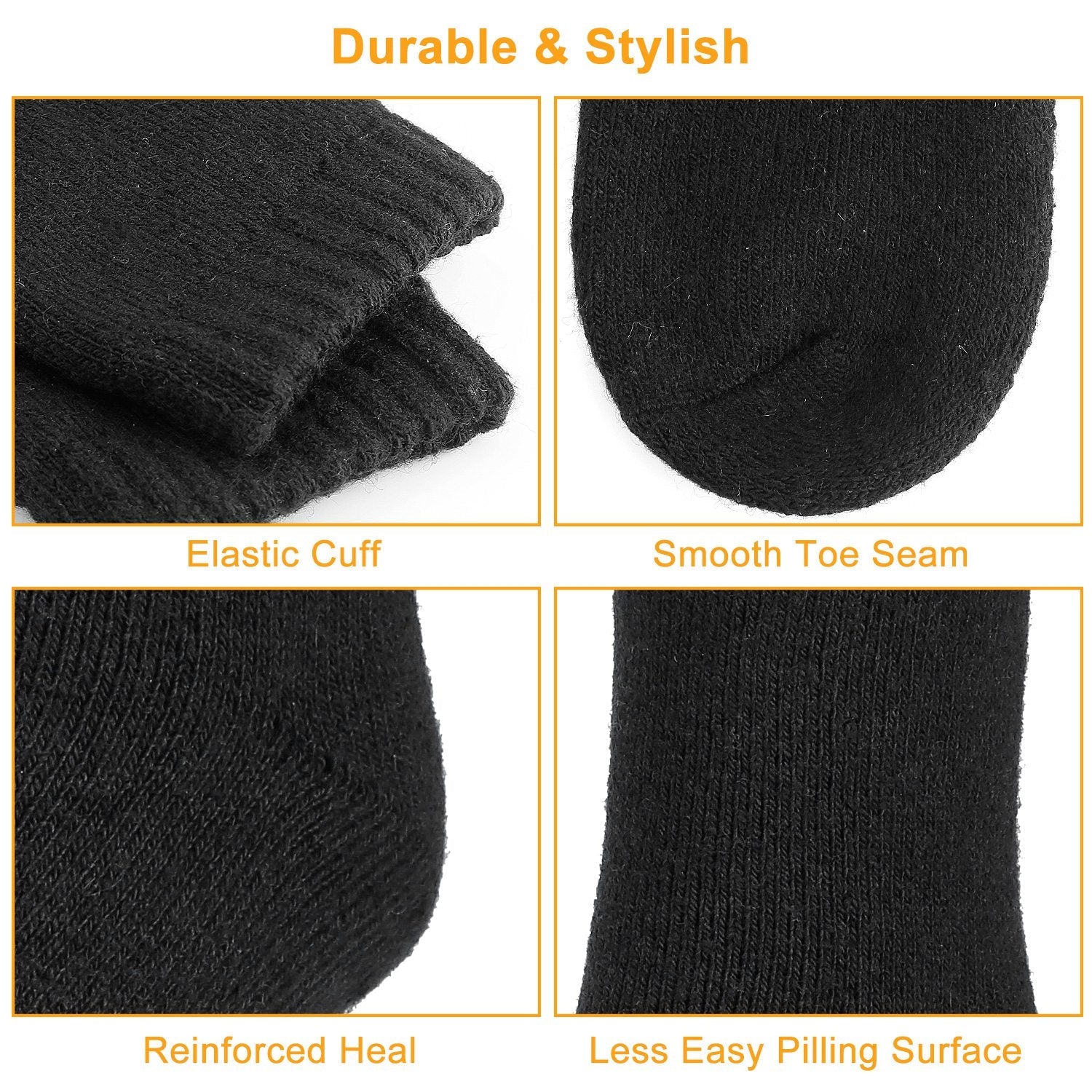 3 Pairs Men Warm Wool Socks