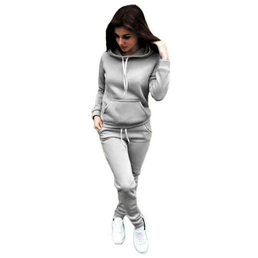 Hooded Sweatshirt Set with Matching Pants
