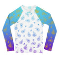 Peacock Henna Kids' Rash Guard – Elegance Meets Sun Protection