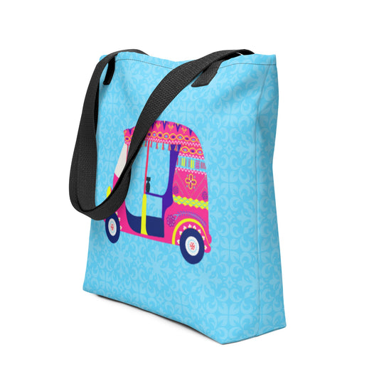 Pink Auto Tote Bag – A Bold Statement in Motion