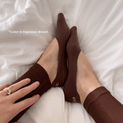 Unisex Cotton No Show Socks 10-Pack | Almond Beige