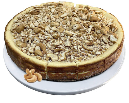 Andy Anand Sugar-Free & Gluten-Free Caramel Cashew Cheesecake, 9-Inch – Diabetic-Friendly, Real California Cream Cheese, Birthday Gift Box