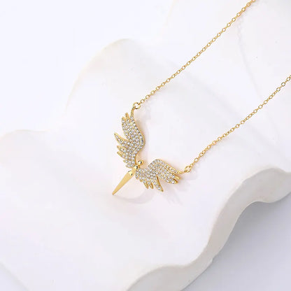 Celestial Guardian Wing Necklace