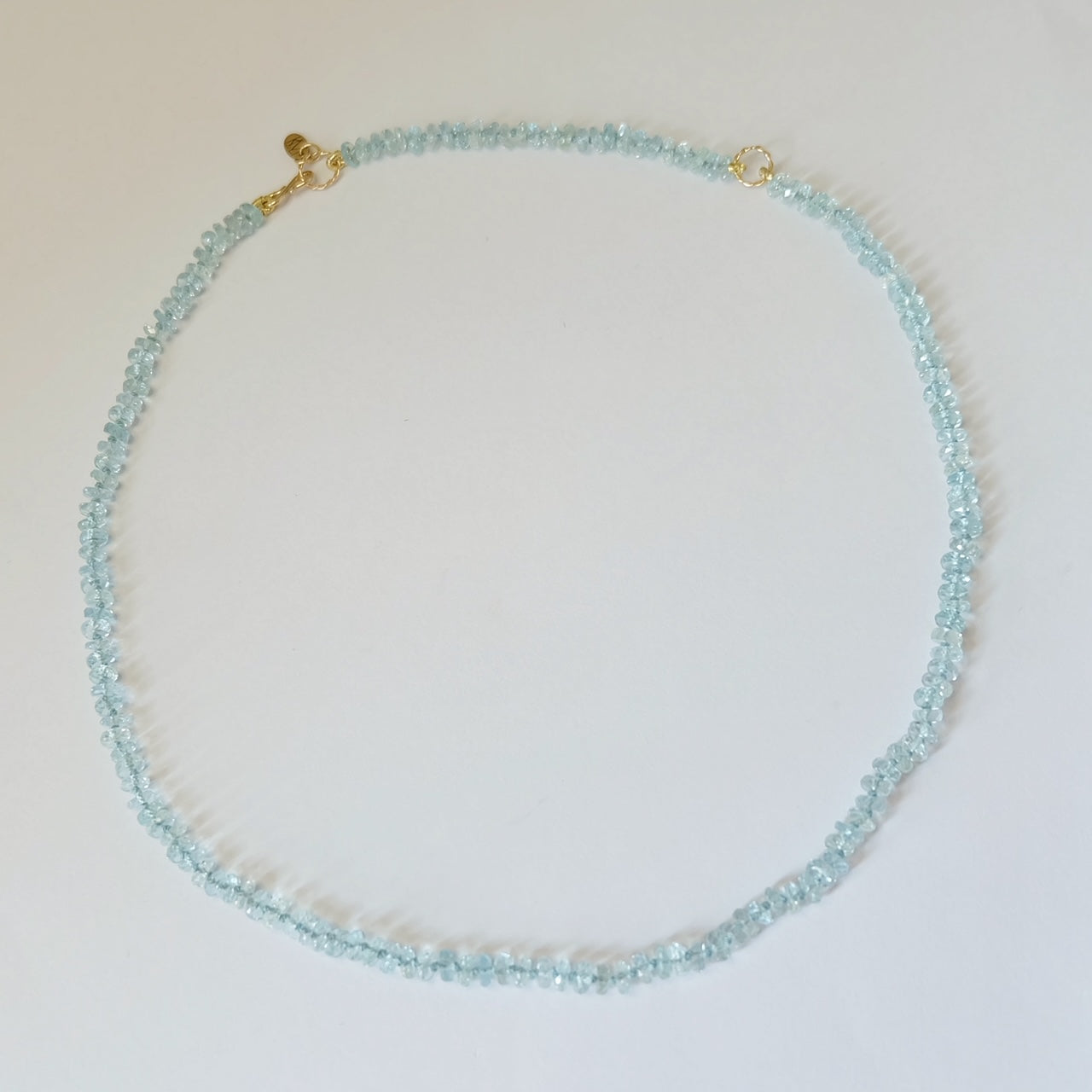Aquamarine Candy Necklace 14K Gold