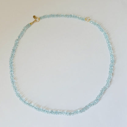 Aquamarine Candy Necklace 14K Gold