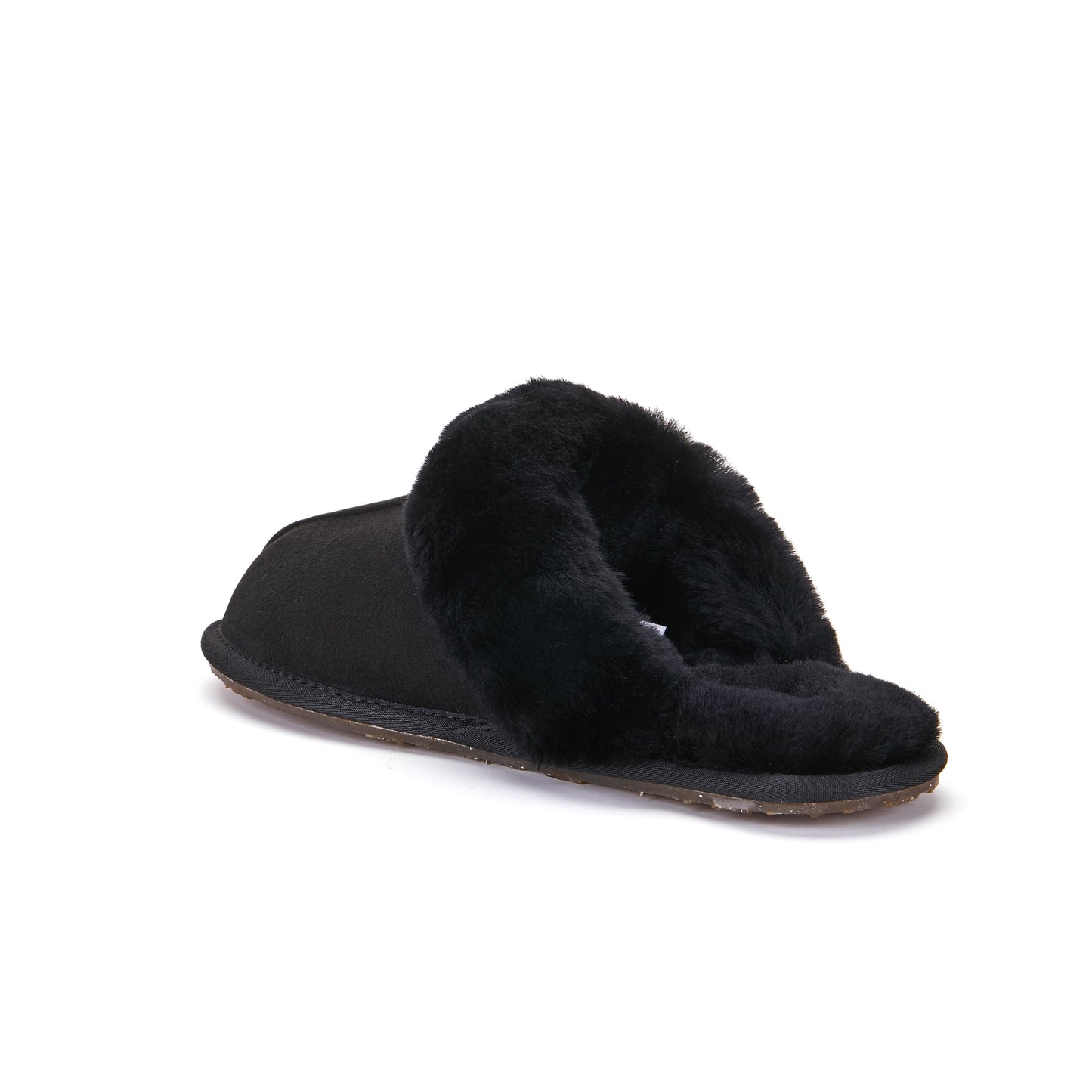 CLOSED MULE SLIPPERS BLACK