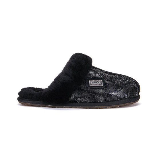 CLOSED MULE GLITTER BLACK
