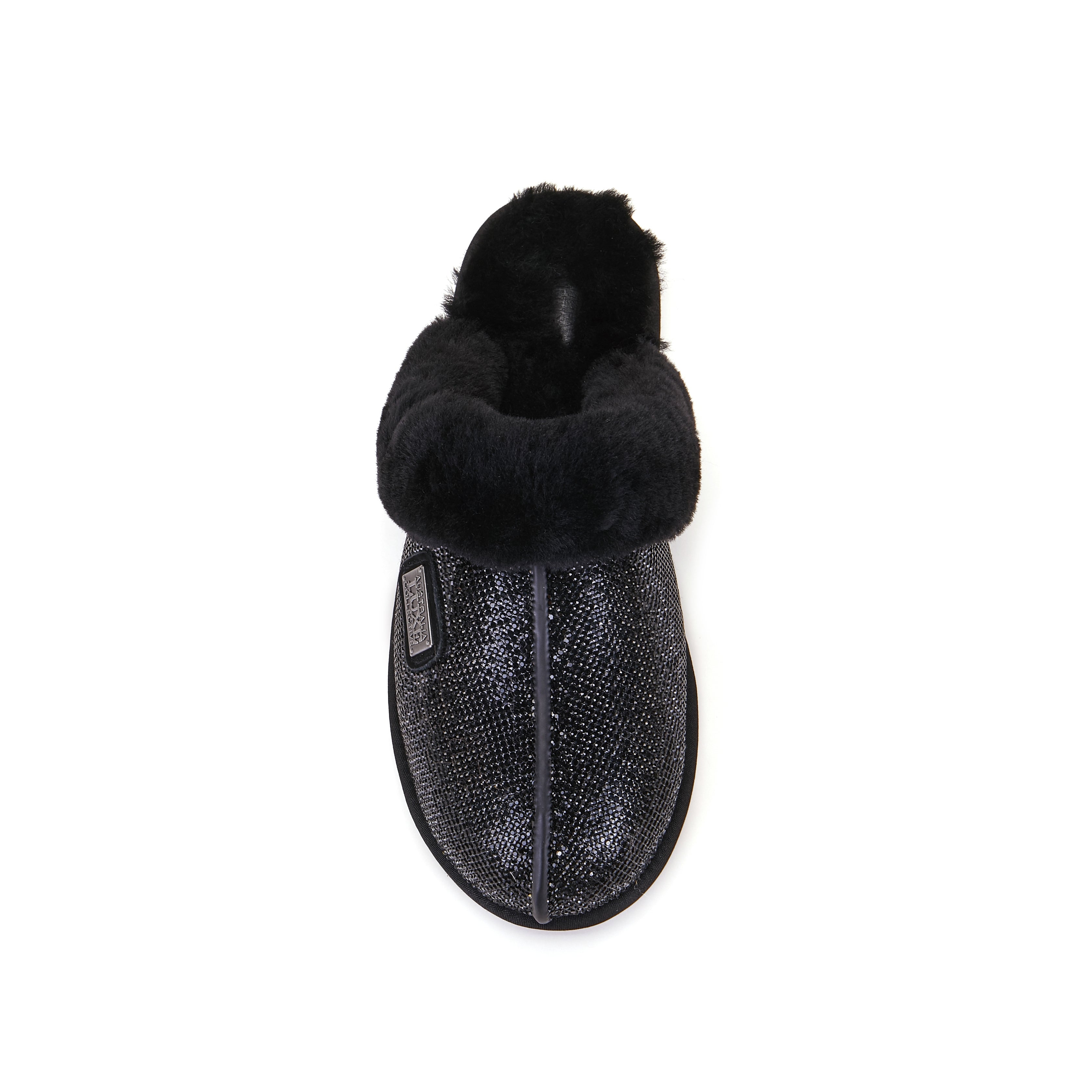 CLOSED MULE GLITTER BLACK