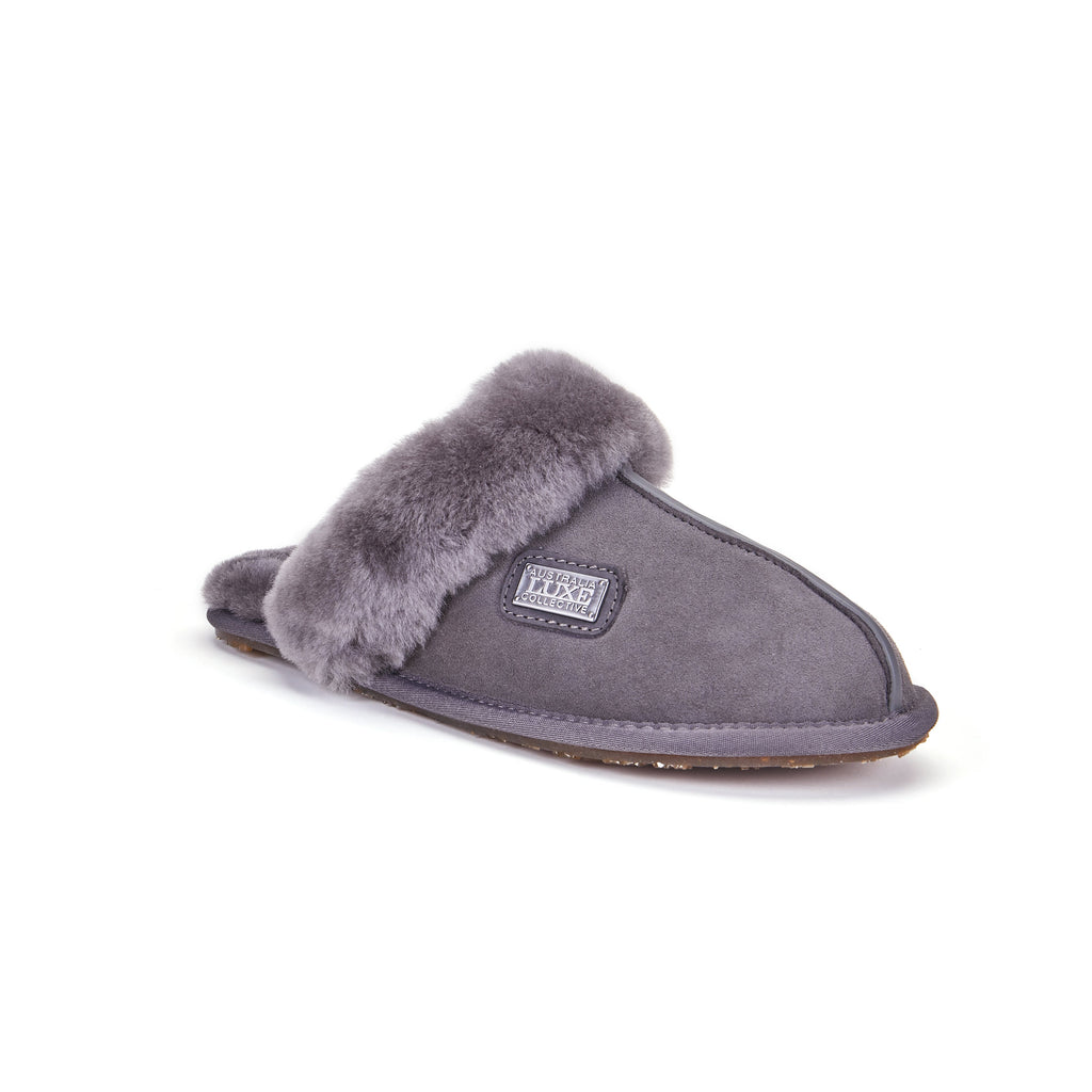 CLOSED MULE GRAY