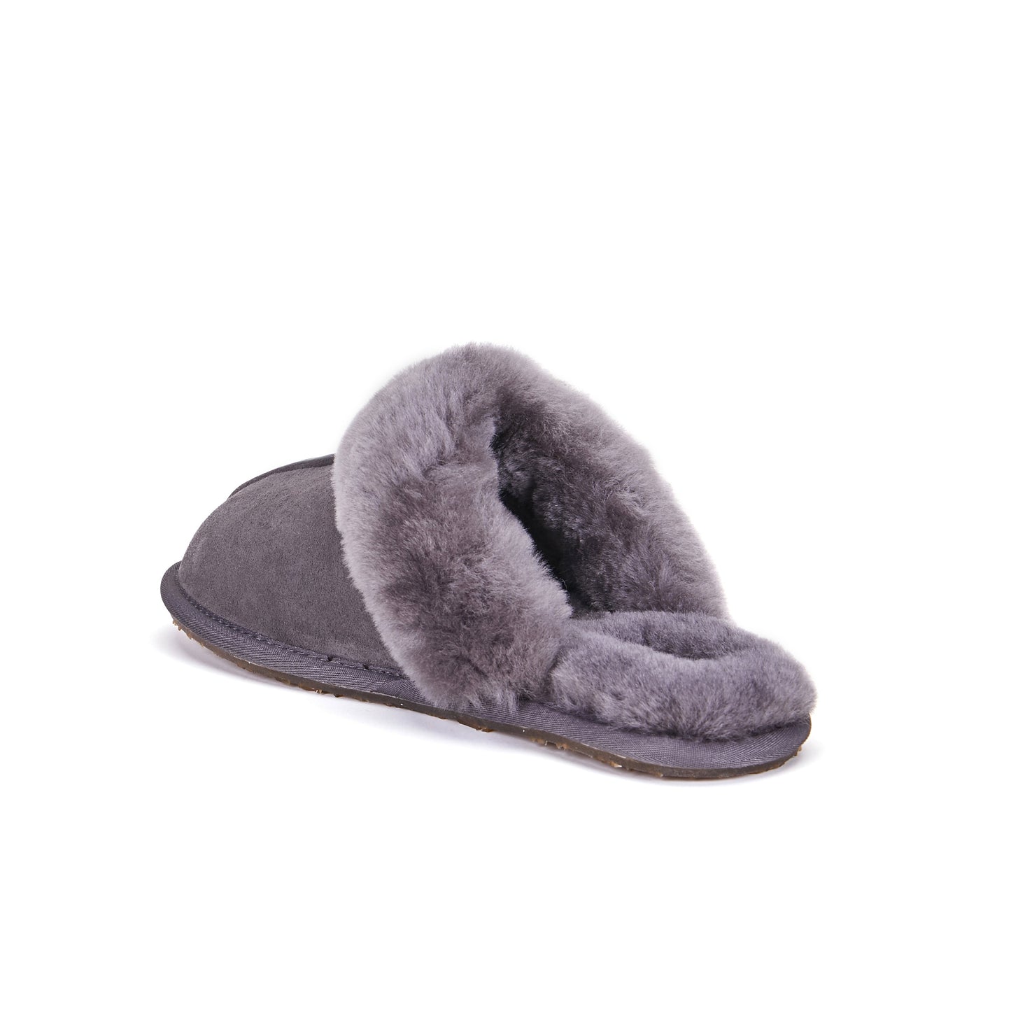 CLOSED MULE SLIPPERS GRAY