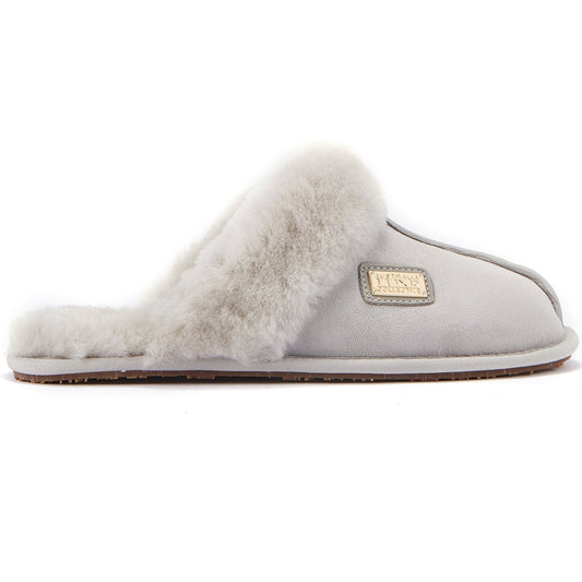 CLOSED MULE ICE GRAY