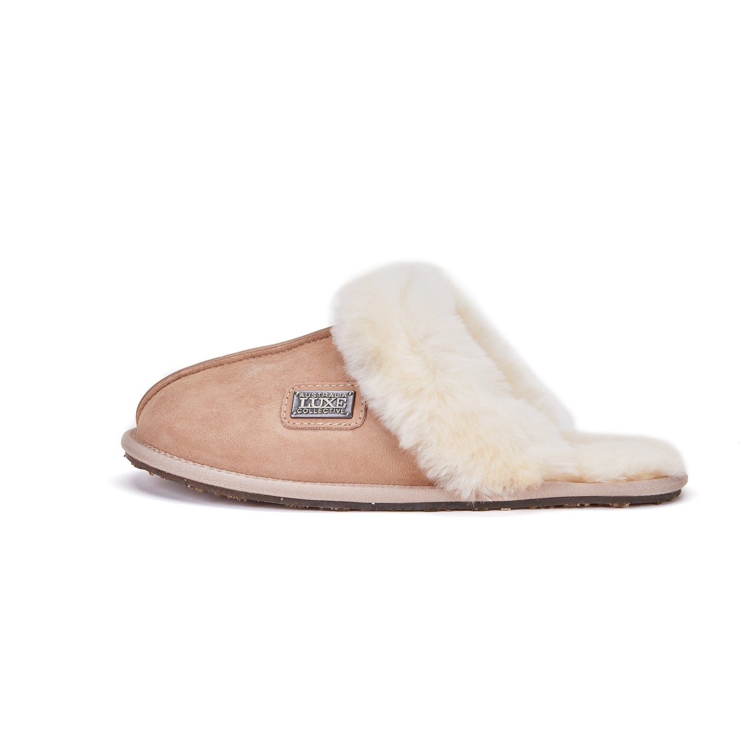 CLOSED MULE SLIPPERS SAND
