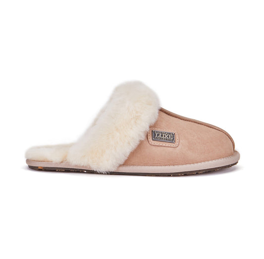 CLOSED MULE SLIPPERS SAND