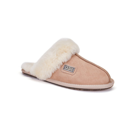 CLOSED MULE SLIPPERS SAND