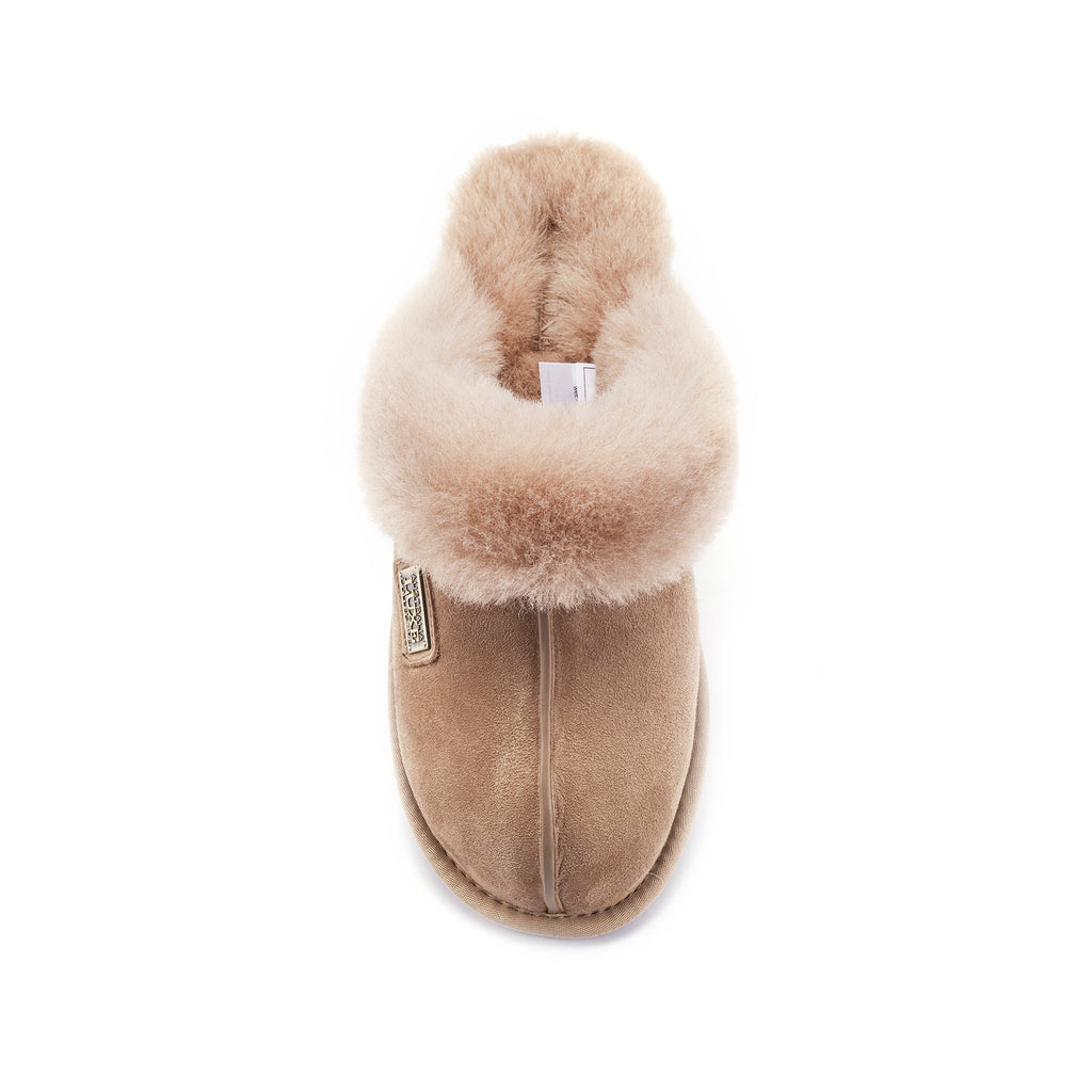 CLOSED MULE TAUPE