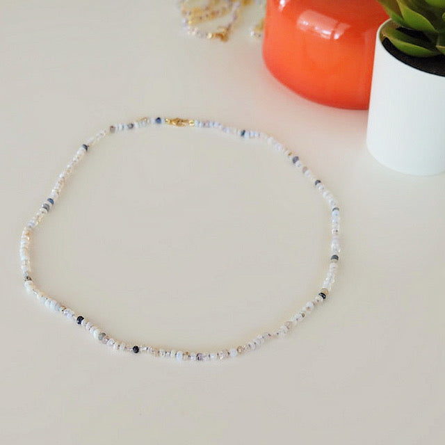 Australian Opal Candy Necklace 14K Gold