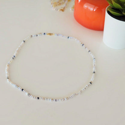 Australian Opal Candy Necklace 14K Gold