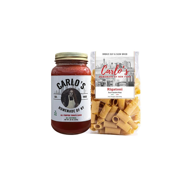 Dinner Deal Combo | Carlo's Homemade Pasta Sauce + Bronze Cut Pasta Slow Dried Pasta