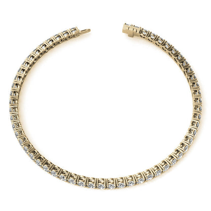 4.00 CTW AGI Certified Lab-Grown Diamond (G/VS) Tennis Bracelet in Choice of 14K White or Yellow Gold
