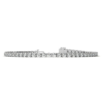 3.00 CTW AGI Certified Lab-Grown Diamond Tennis Bracelet in 14K Yellow or White Gold – G/VS Clarity