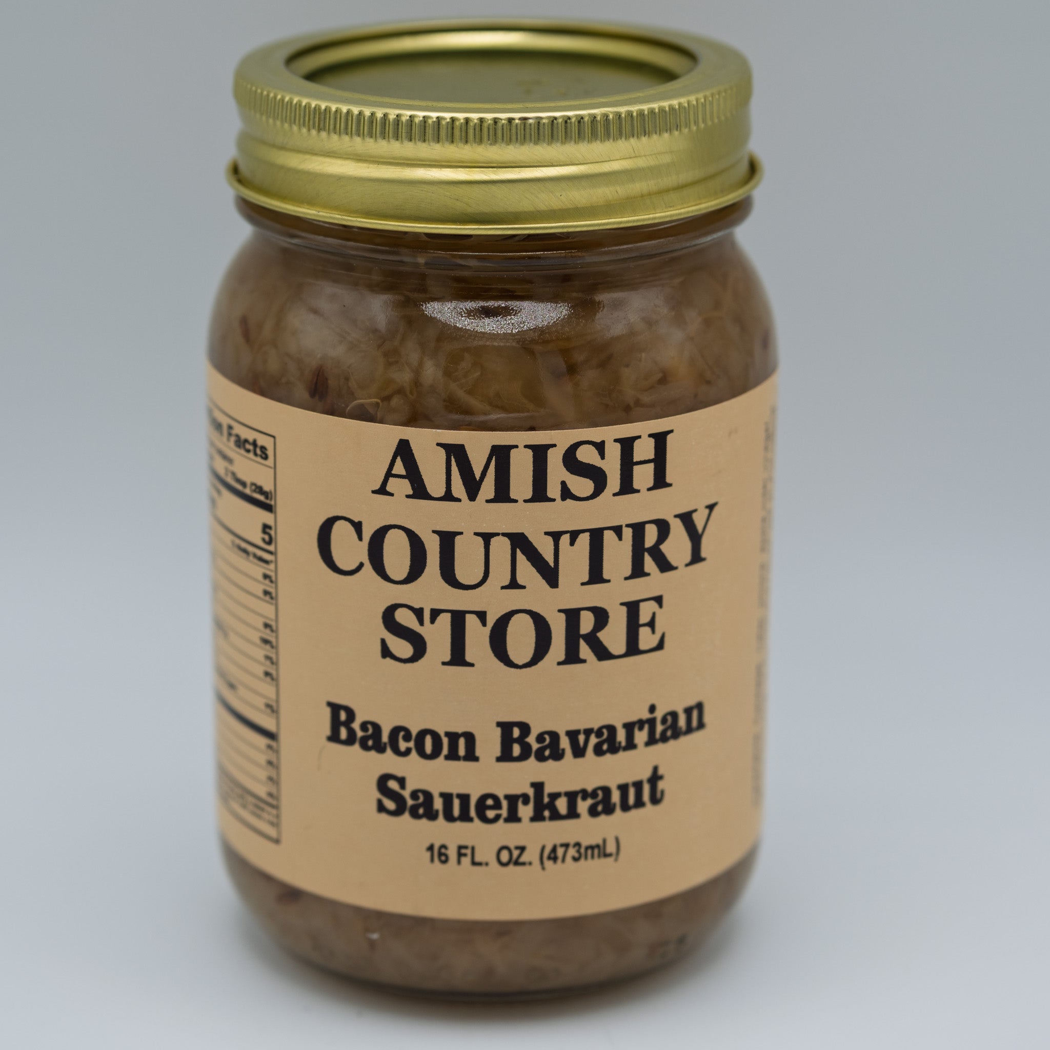 Old-Fashioned Bacon Bavarian Sauerkraut (16oz) | Amish Country Store