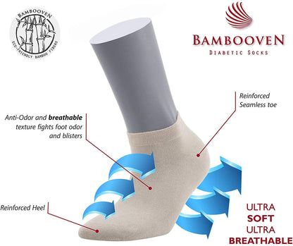 Women’s Bamboo Ankle Socks 6-Pack - 581